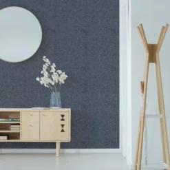 Boutique Blue Metallic Effect Textured Wallpaper -Hammerite Store boutique blue metallic effect textured wallpaper5011583515183 01i bq