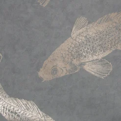 Boutique Grey Pisces Metallic Effect Smooth Wallpaper -Hammerite Store boutique grey pisces metallic effect smooth wallpaper5011583391572 37c BQ