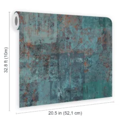 Boutique Industrial Concrete Blue Concrete Effect Textured Wallpaper 15 Boutique Industrial Concrete Blue Concrete Effect Textured Wallpaper -Hammerite Store boutique industrial concrete blue concrete effect textured wallpaper5011583573480 02t bq