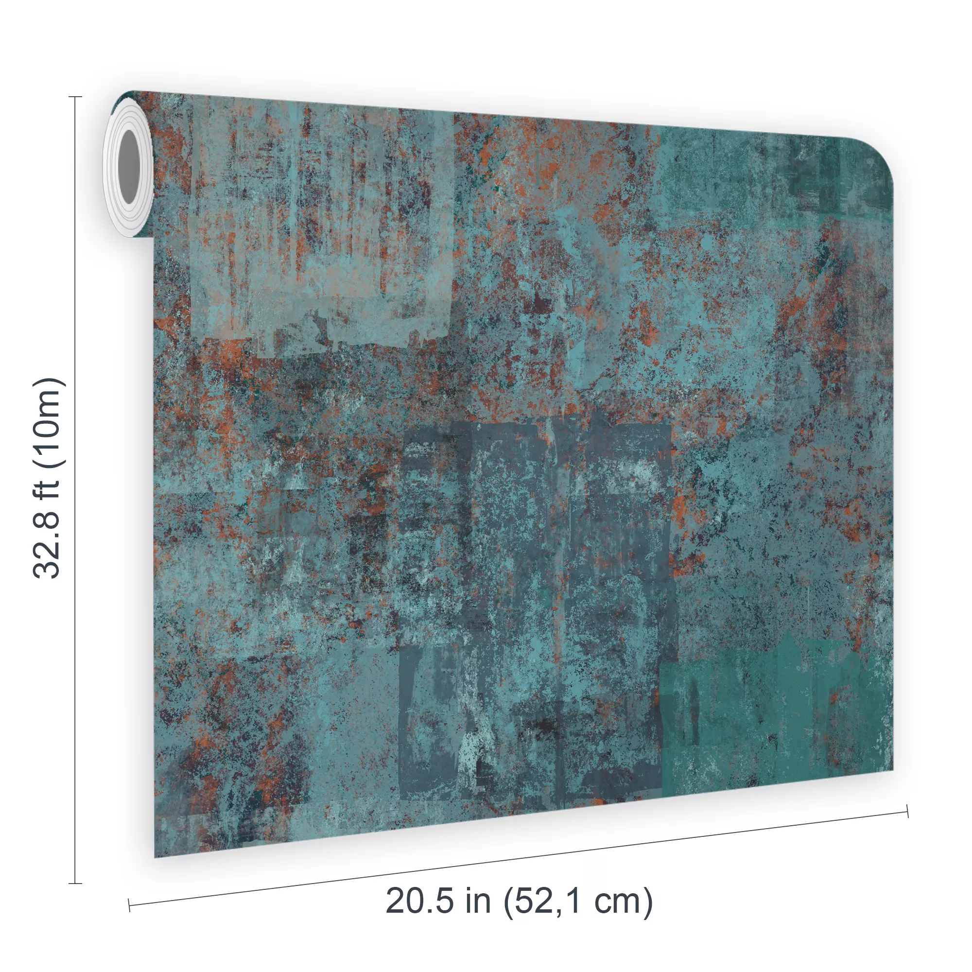 Boutique Industrial Concrete Blue Concrete Effect Textured Wallpaper 8 Boutique Industrial Concrete Blue Concrete Effect Textured Wallpaper - Image 6