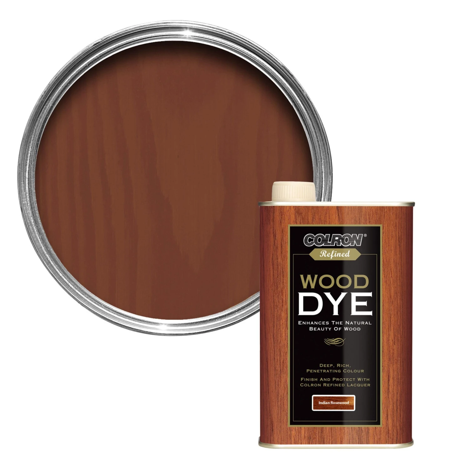 Colron Refined Indian Rosewood Wood Dye, 0.25L 3 Colron Refined Indian Rosewood Wood Dye, 0.25L