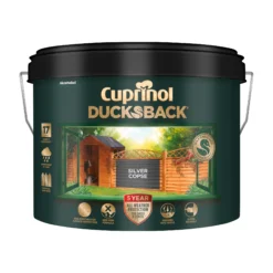 Cuprinol 5 Year Ducksback Silver Copse Matt Exterior Wood Paint, 9L 8 Cuprinol 5 Year Ducksback Silver Copse Matt Exterior Wood Paint, 9L -Hammerite Store cuprinol 5 year ducksback silver copse matt exterior wood paint 9l5010212621486 04c bq