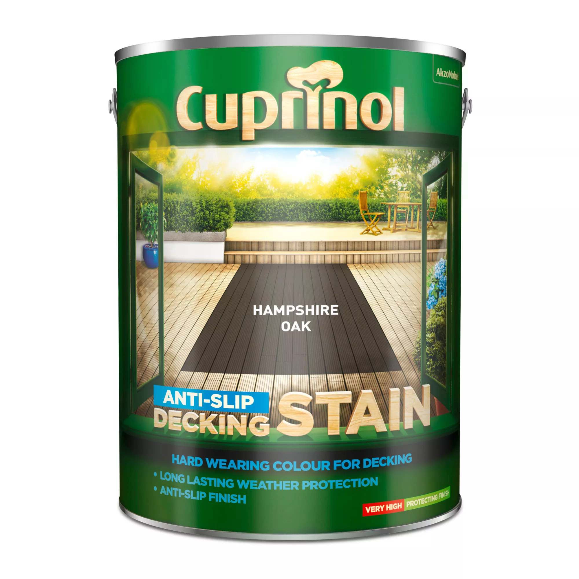 Cuprinol Anti-slip Hampshire Oak Decking Wood Stain, 5L 4 Cuprinol Anti-slip Hampshire Oak Decking Wood Stain, 5L - Image 2