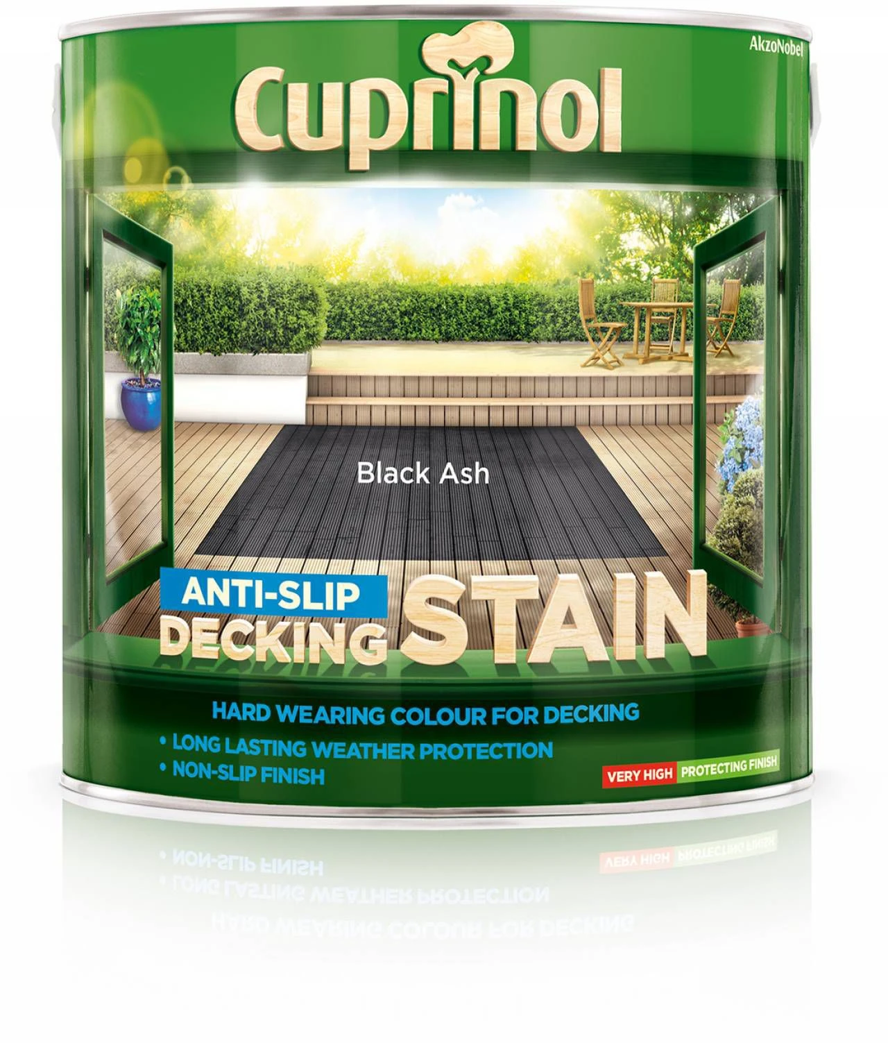 Cuprinol Black Ash Matt Decking Wood Stain, 2.5L 4 Cuprinol Black Ash Matt Decking Wood Stain, 2.5L - Image 2