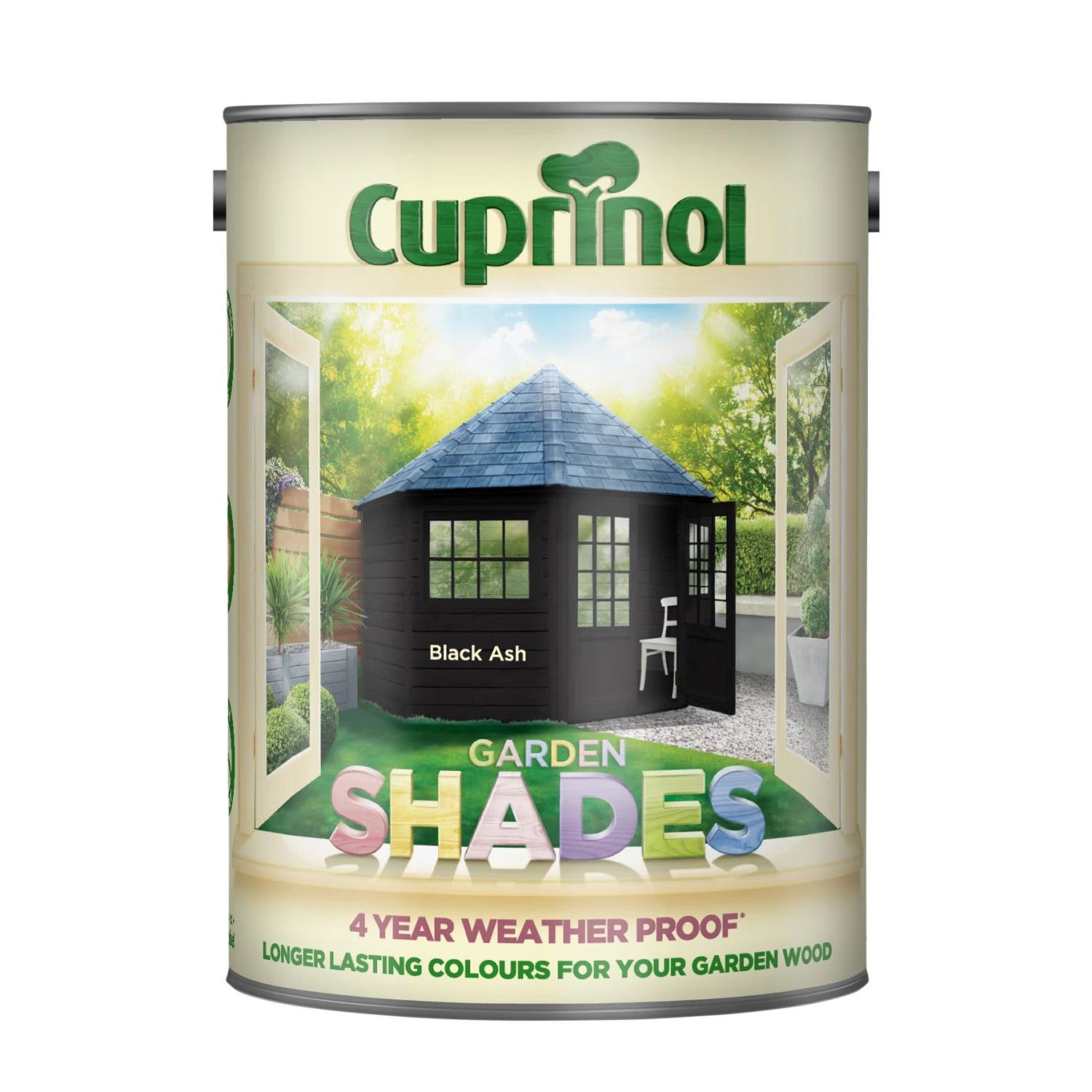 Cuprinol Garden Shades Black Ash Matt Multi-surface Exterior Wood Paint, 5L 4 Cuprinol Garden Shades Black Ash Matt Multi-surface Exterior Wood Paint, 5L - Image 2