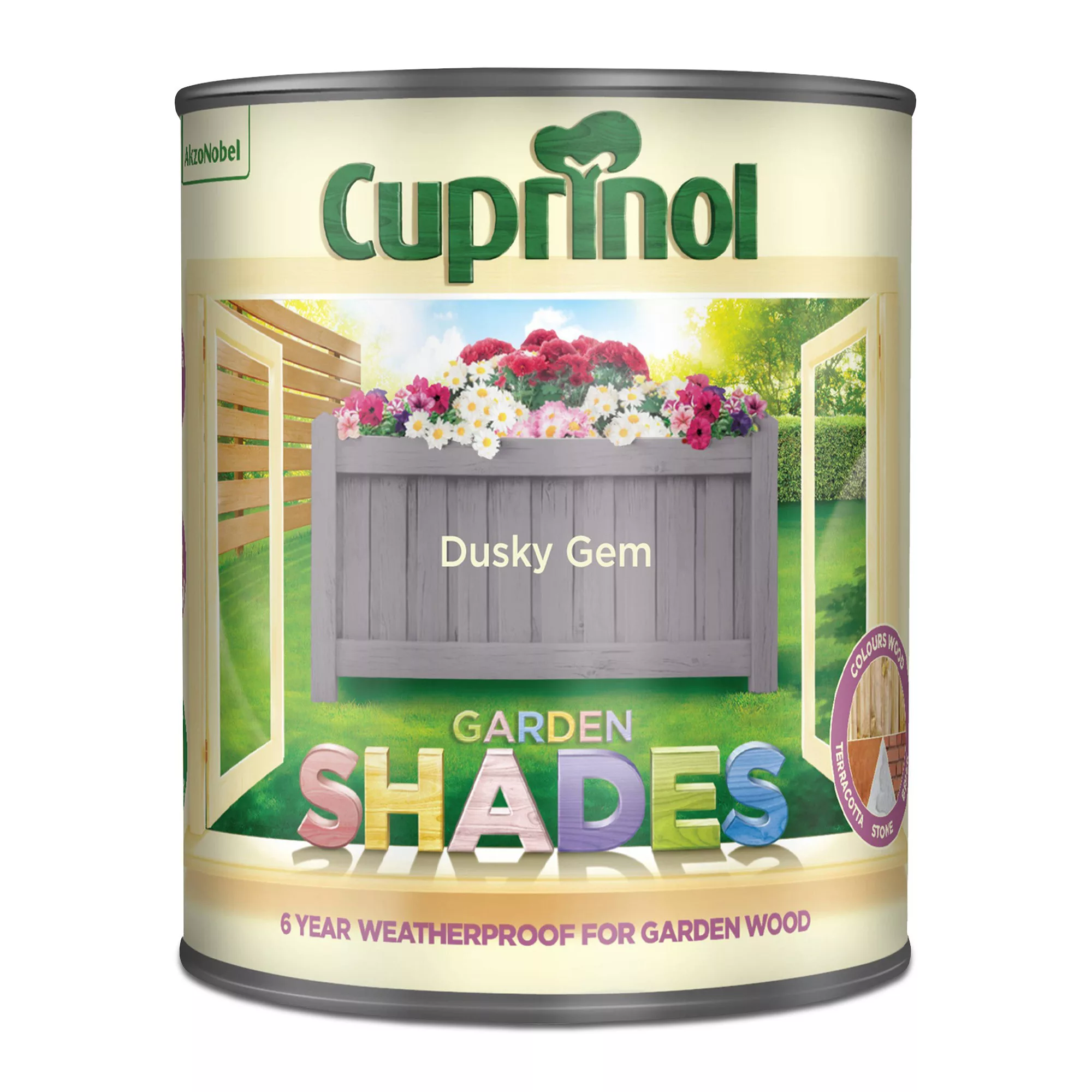 Cuprinol Garden Shades Dusky Gem Matt Multi-surface Exterior Wood Paint, 1L 4 Cuprinol Garden Shades Dusky Gem Matt Multi-surface Exterior Wood Paint, 1L - Image 2