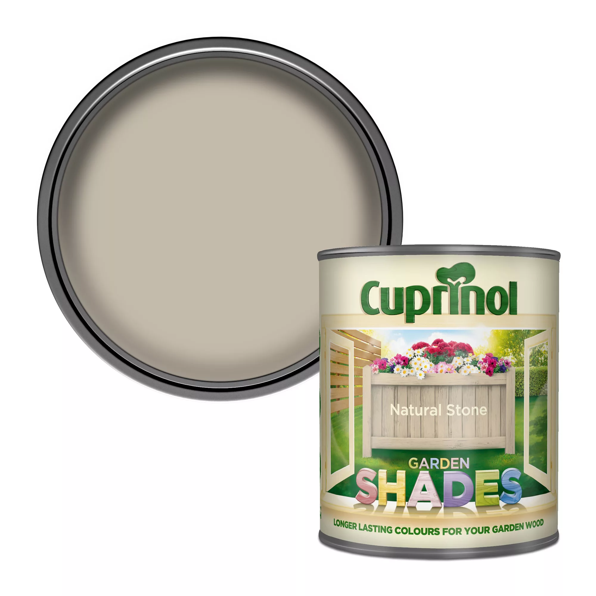 Cuprinol Garden Shades Natural Stone Matt Multi-surface Exterior Wood Paint, 1L 3 Cuprinol Garden Shades Natural Stone Matt Multi-surface Exterior Wood Paint, 1L