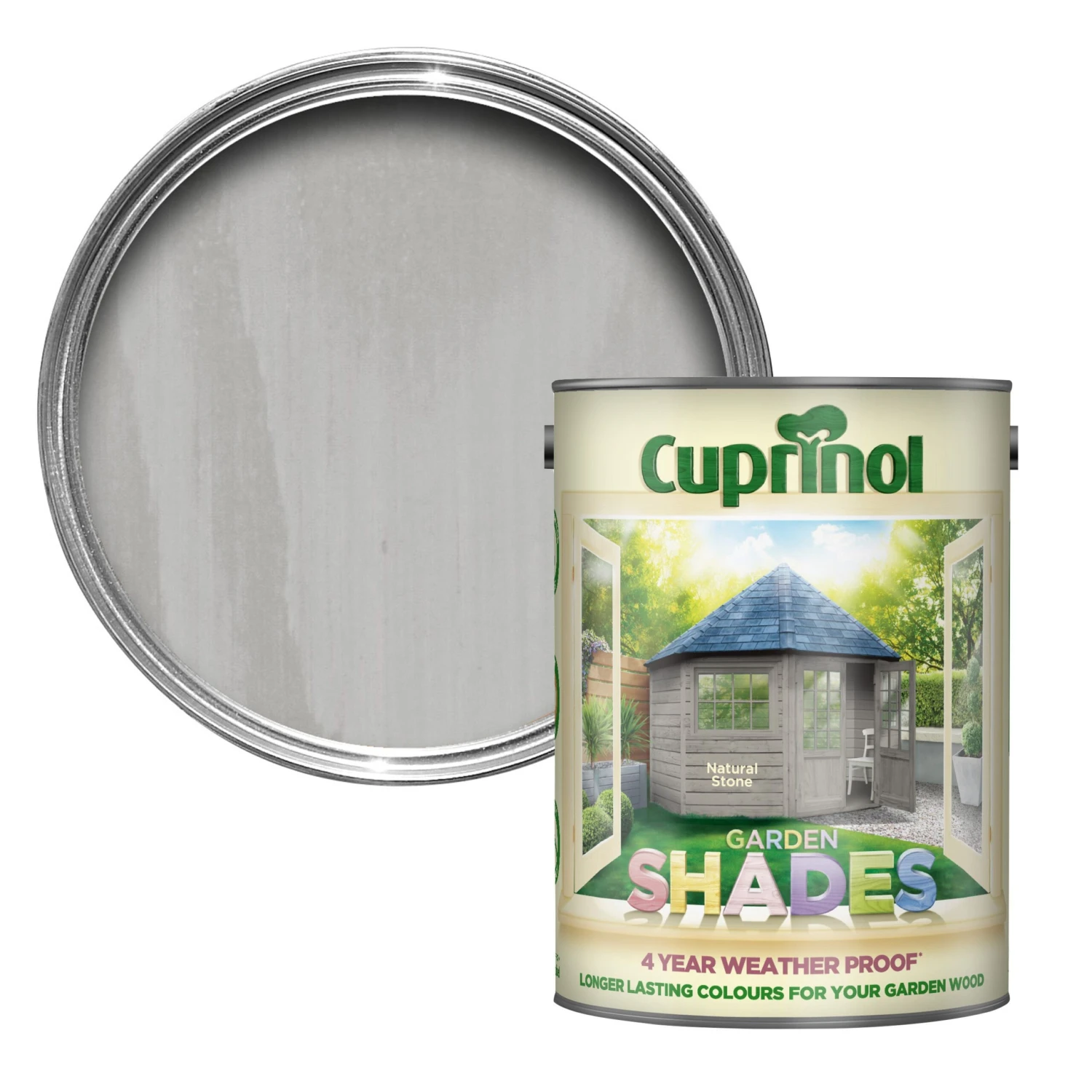 Cuprinol Garden Shades Natural Stone Matt Multi-surface Exterior Wood Paint, 5L 3 Cuprinol Garden Shades Natural Stone Matt Multi-surface Exterior Wood Paint, 5L