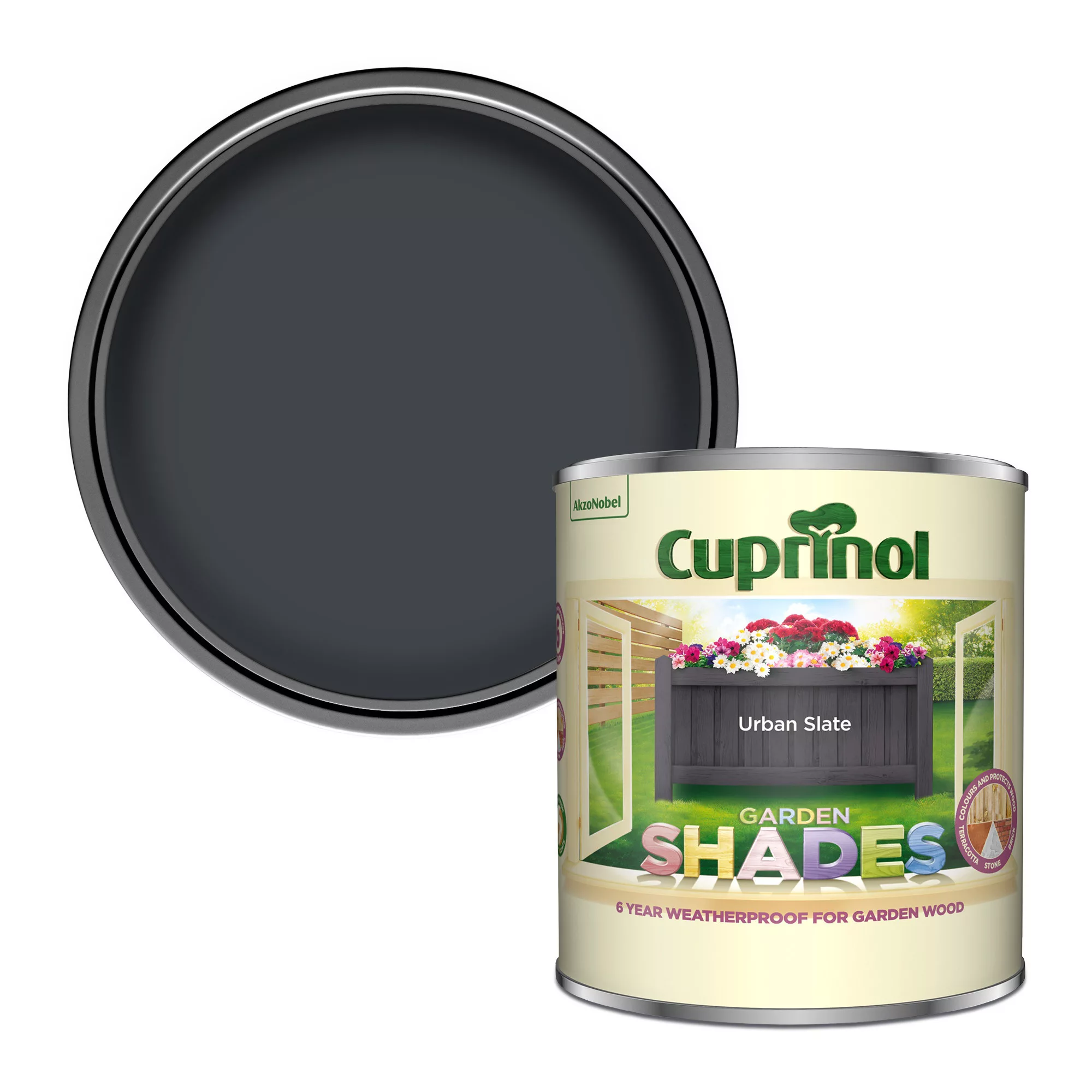 Cuprinol Garden Shades Urban Slate Matt Multi-surface Garden Wood Paint, 1L 3 Cuprinol Garden Shades Urban Slate Matt Multi-surface Garden Wood Paint, 1L
