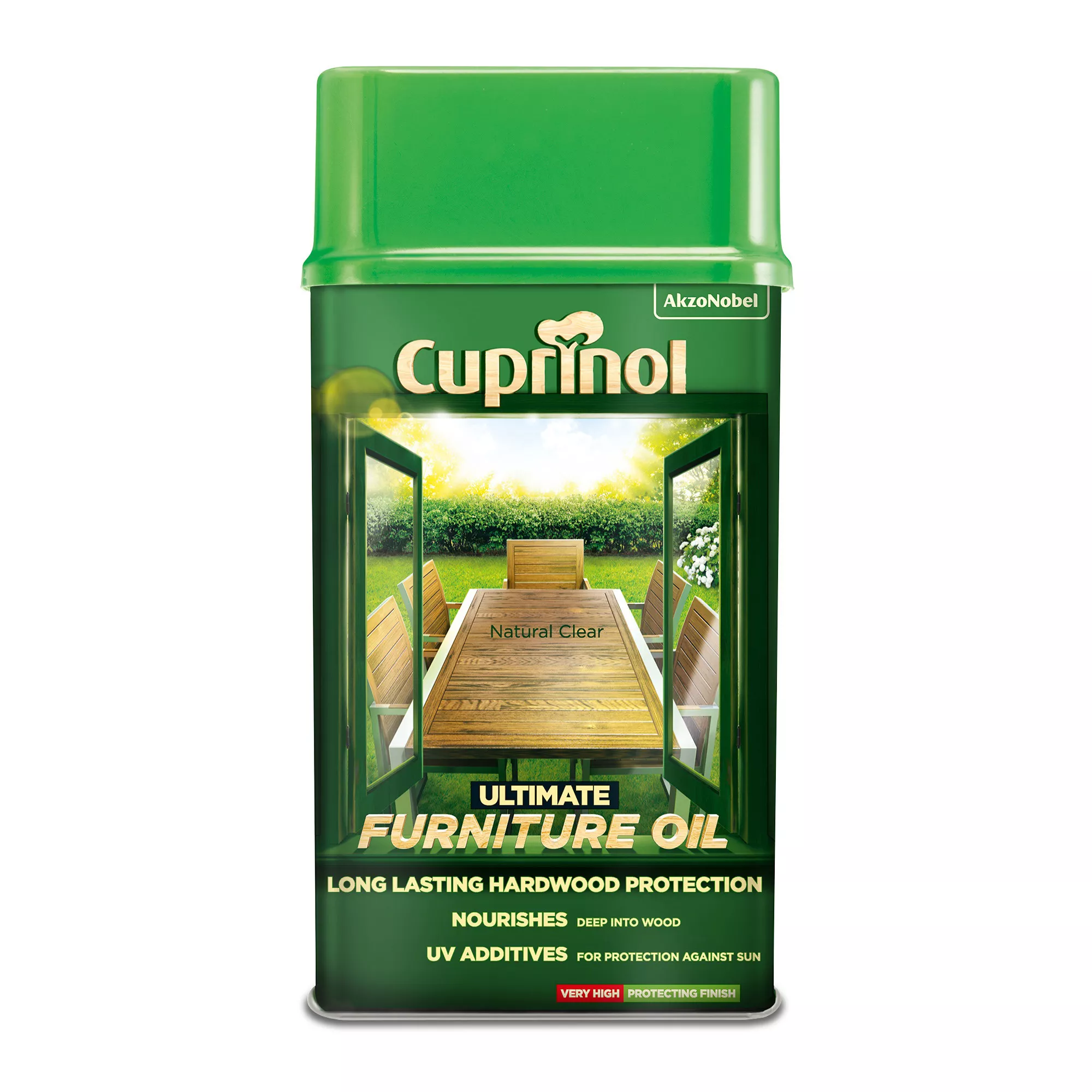 Cuprinol Ultimate Clear Furniture Wood Oil, 1L 4 Cuprinol Ultimate Clear Furniture Wood Oil, 1L - Image 2