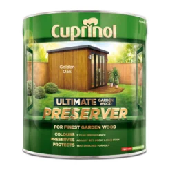 Cuprinol Ultimate Golden Oak Matt Arbours, Fencing, Gates, Sheds & Summerhouses Preserver, 4L -Hammerite Store cuprinol ultimate golden oak matt arbours fencing gates sheds summerhouses preserver 4l5010212581889 08c bq