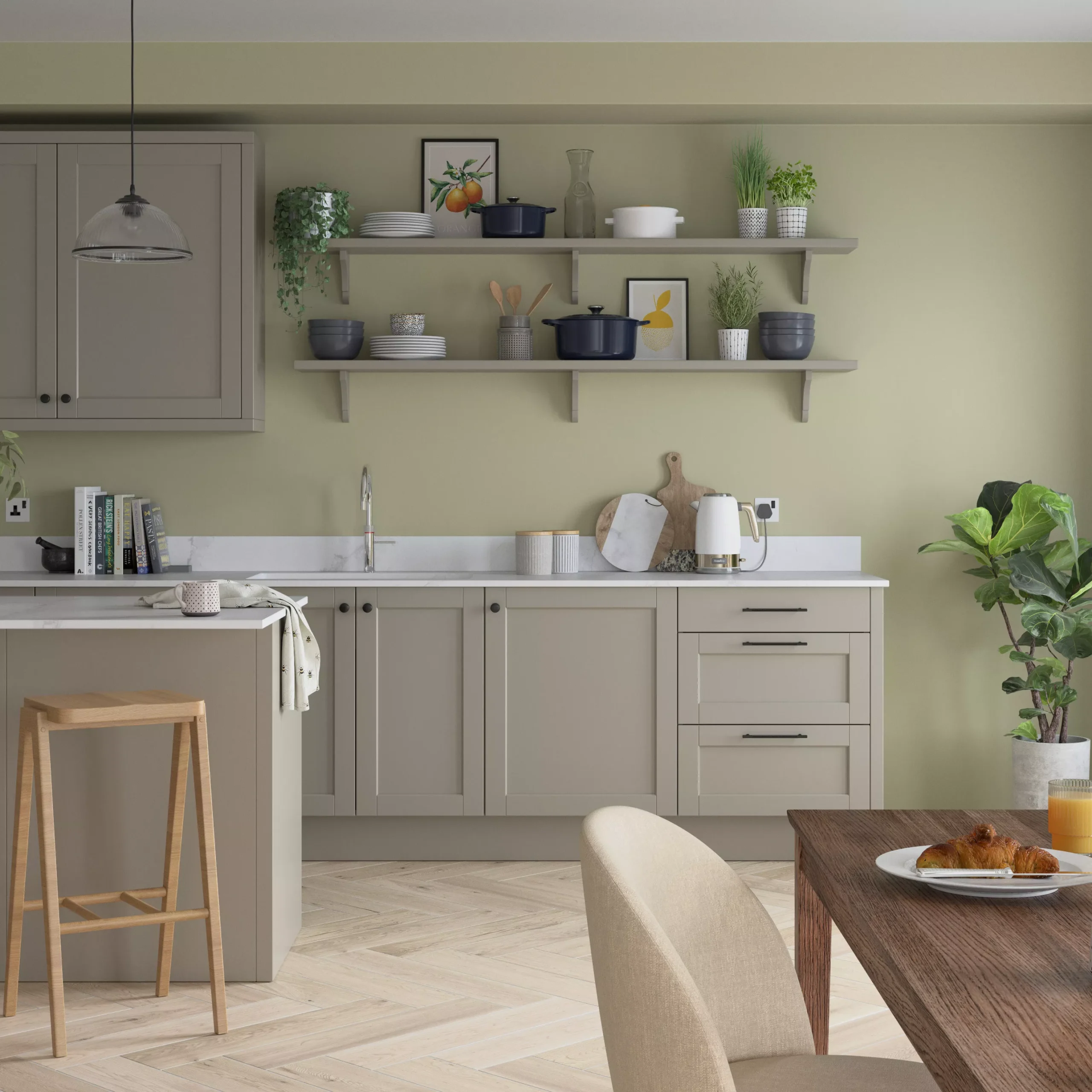 Dulux Easycare Washable & Tough Fresh Artichoke Matt Wall Paint, 2.5L 9 Dulux Easycare Washable & Tough Fresh Artichoke Matt Wall Paint, 2.5L - Image 7