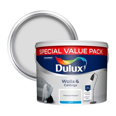 Dulux Polished Pebble Matt Emulsion Paint, 7.5L 3 Dulux Polished Pebble Matt Emulsion Paint, 7.5L