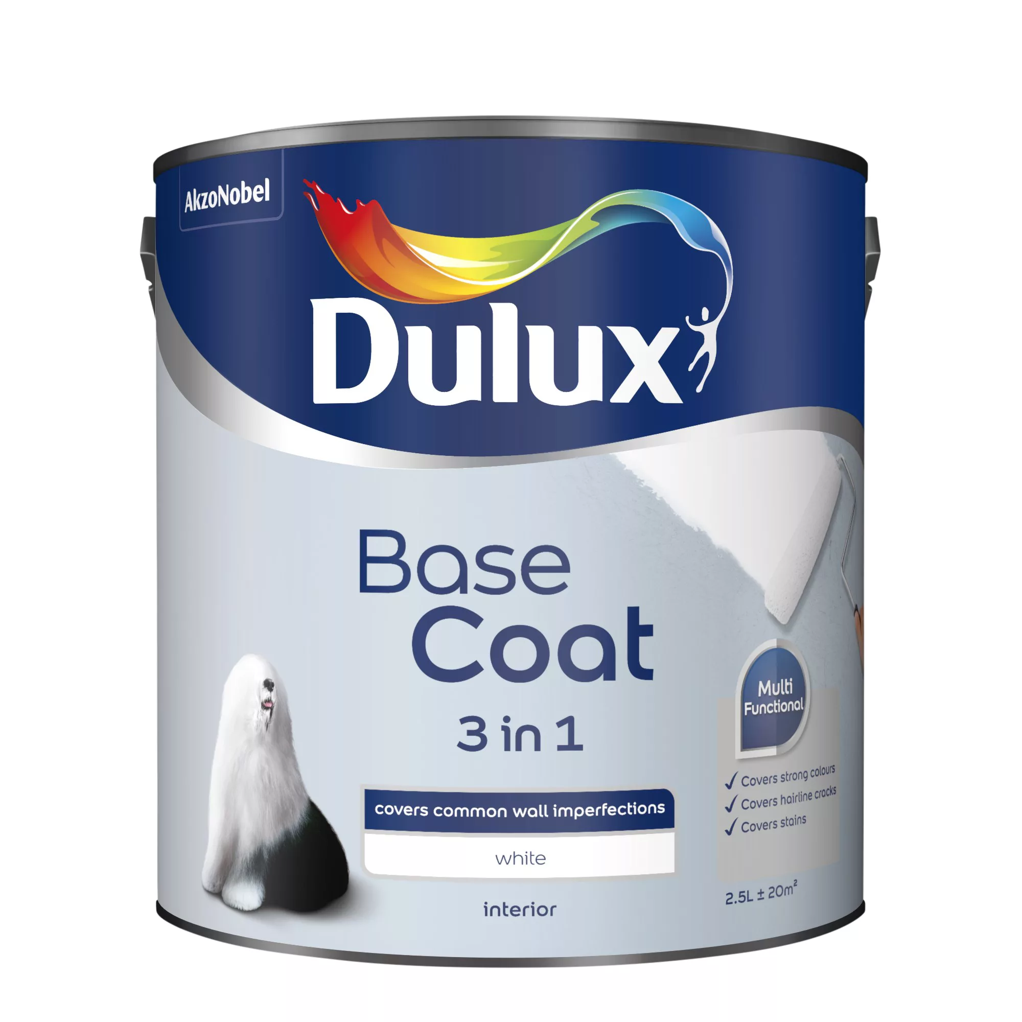 Dulux Problem Walls White Multi-surface Basecoat, 2.5L 4 Dulux Problem Walls White Multi-surface Basecoat, 2.5L - Image 2