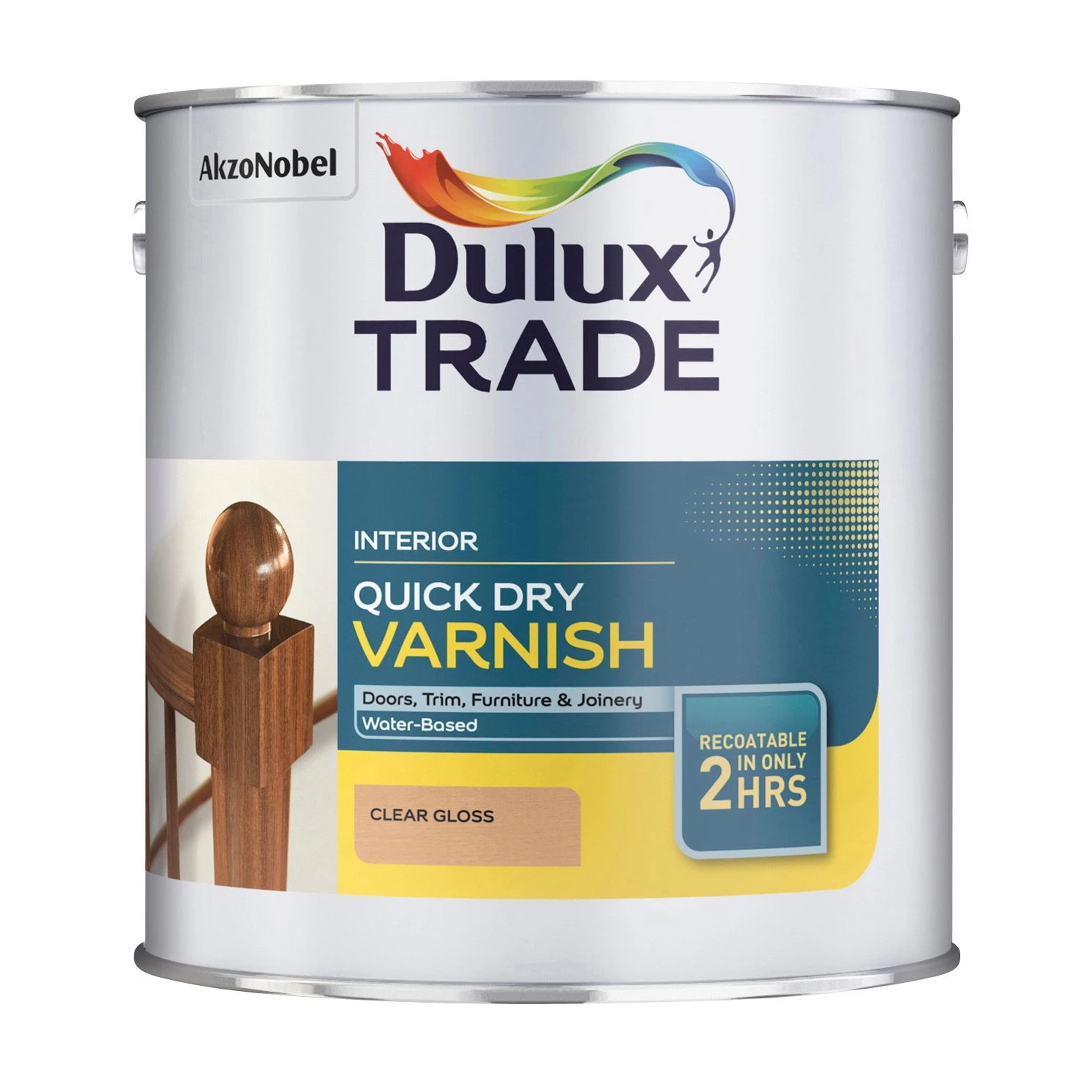 Dulux Trade Clear Gloss Wood Varnish, 1L 4 Dulux Trade Clear Gloss Wood Varnish, 1L - Image 2