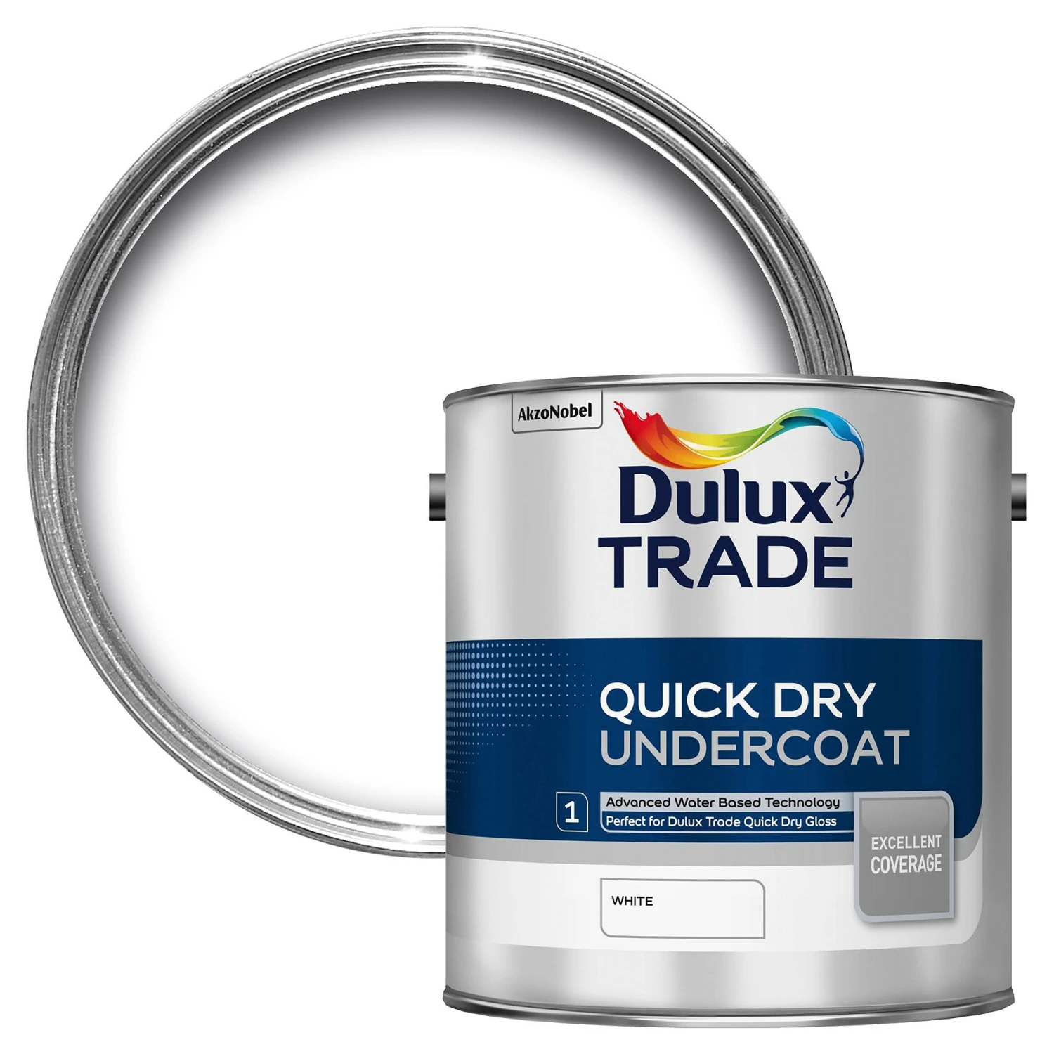 Dulux Trade White Metal & Wood Undercoat, 2.5L 3 Dulux Trade White Metal & Wood Undercoat, 2.5L