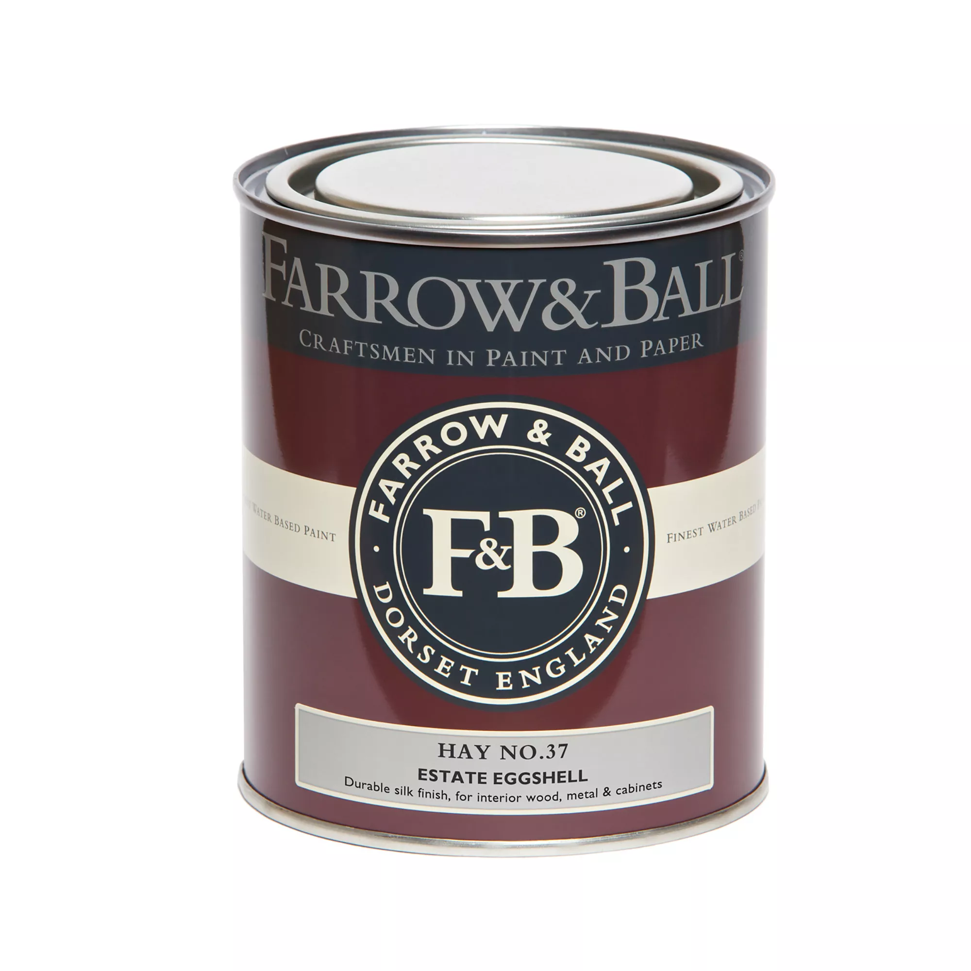 Farrow & Ball Estate Hay No.37 Eggshell Paint, 750ml 4 Farrow & Ball Estate Hay No.37 Eggshell Paint, 750ml - Image 2