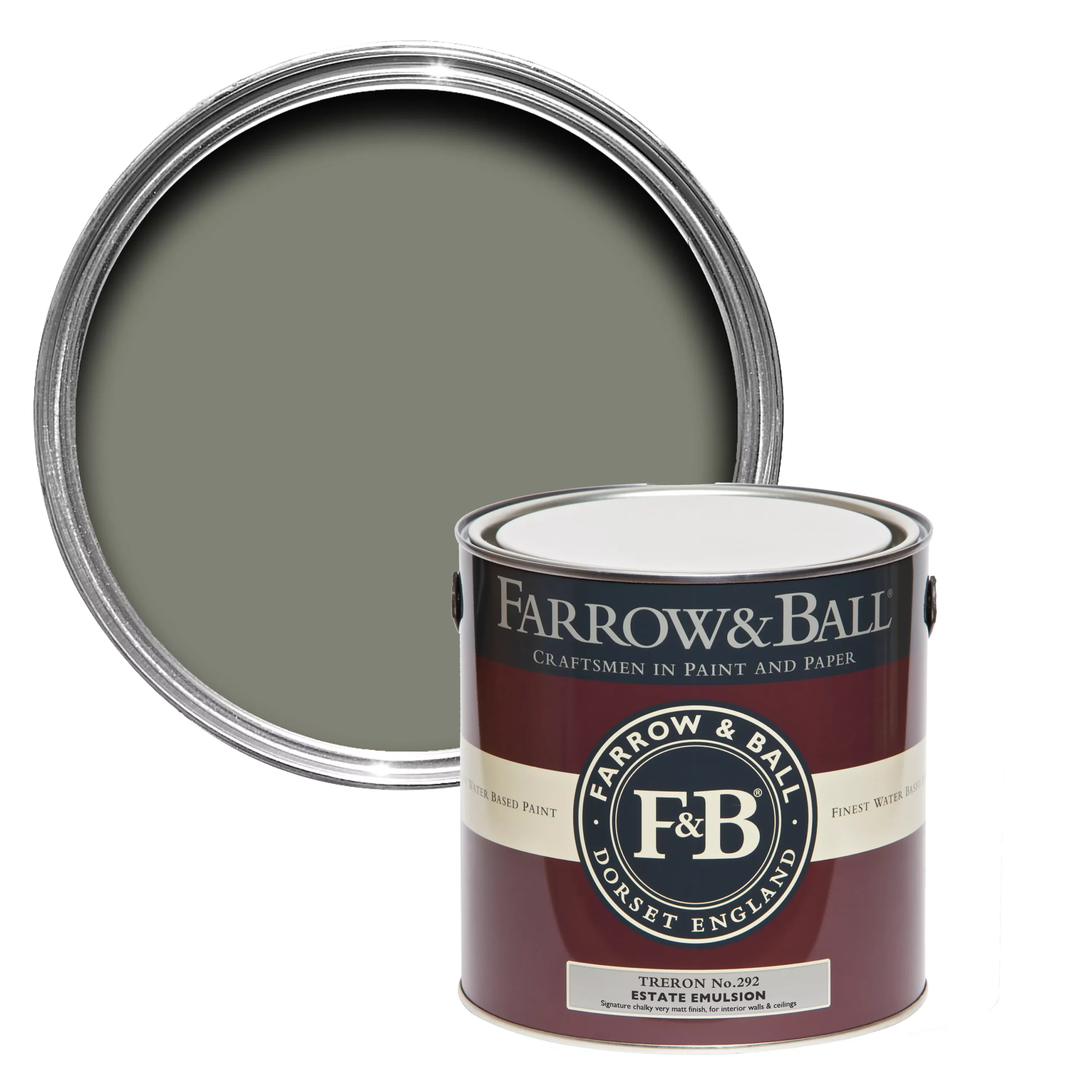 Farrow & Ball Estate Treron No.292 Matt Emulsion Paint, 2.5L 3 Farrow & Ball Estate Treron No.292 Matt Emulsion Paint, 2.5L