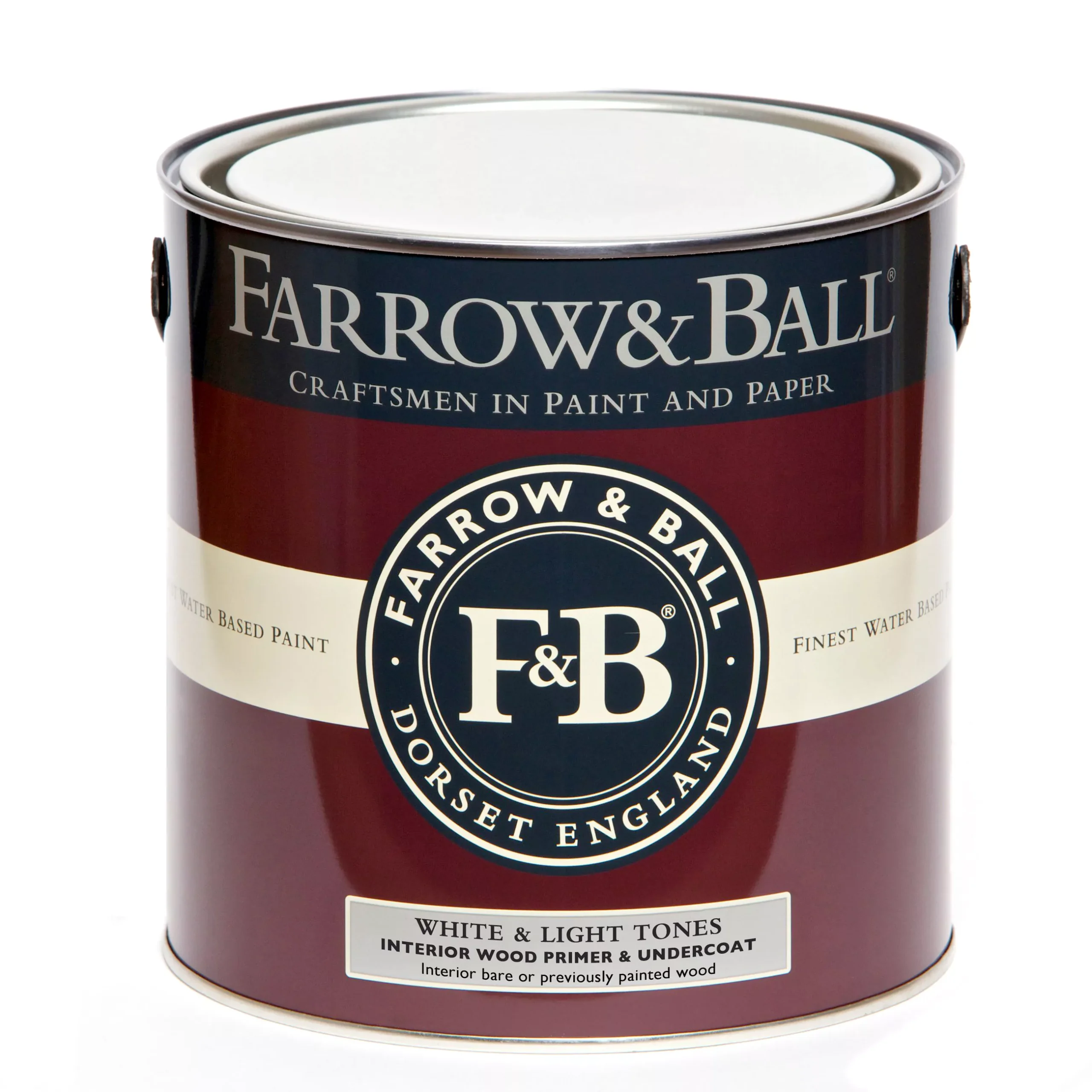 Farrow & Ball White & Light Tones Wood Primer & Undercoat, 2.5L 4 Farrow & Ball White & Light Tones Wood Primer & Undercoat, 2.5L - Image 2
