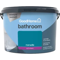 GoodHome Bathroom Marseille Soft Sheen Emulsion Paint, 2.5L 9 GoodHome Bathroom Marseille Soft Sheen Emulsion Paint, 2.5L -Hammerite Store goodhome bathroom marseille soft sheen emulsion paint 2 5l3663602592297 02c