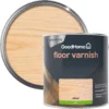 GoodHome Clear Satin Floor Wood Varnish, 2.5L 1 GoodHome Clear Satin Floor Wood Varnish, 2.5L -Hammerite Store goodhome clear satin floor wood varnish 2 5l5059340486956 21c
