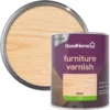 GoodHome Clear Satin Multi-surface Furniture Wood Varnish, 750ml 2 GoodHome Clear Satin Multi-surface Furniture Wood Varnish, 750ml -Hammerite Store goodhome clear satin multi surface furniture wood varnish 750ml5059340486789 21c