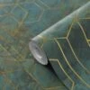 GoodHome Diap Teal Geometric Metallic Effect Textured Wallpaper 1 GoodHome Diap Teal Geometric Metallic Effect Textured Wallpaper -Hammerite Store goodhome diap teal geometric metallic effect textured wallpaper5059340409023 01c