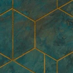 GoodHome Diap Teal Geometric Metallic Effect Textured Wallpaper 8 GoodHome Diap Teal Geometric Metallic Effect Textured Wallpaper -Hammerite Store goodhome diap teal geometric metallic effect textured wallpaper5059340409023 37c
