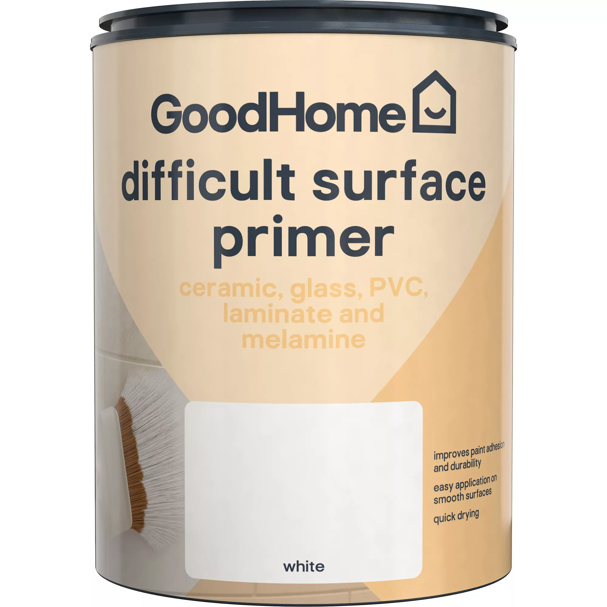 GoodHome Difficult Surfaces White Primer & Undercoat, 750ml 3 GoodHome Difficult Surfaces White Primer & Undercoat, 750ml