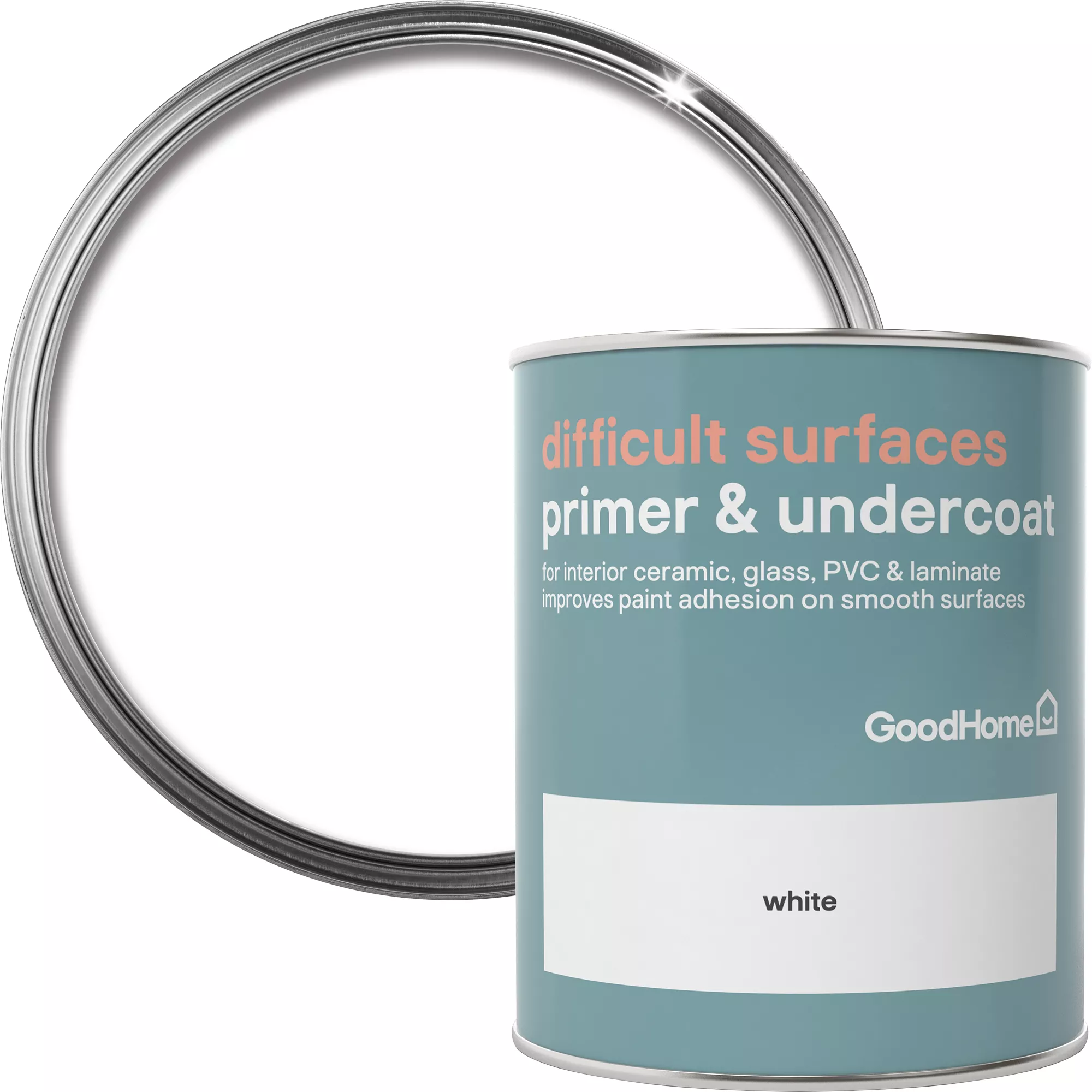 GoodHome Difficult Surfaces White Primer & Undercoat, 750ml 4 GoodHome Difficult Surfaces White Primer & Undercoat, 750ml - Image 2