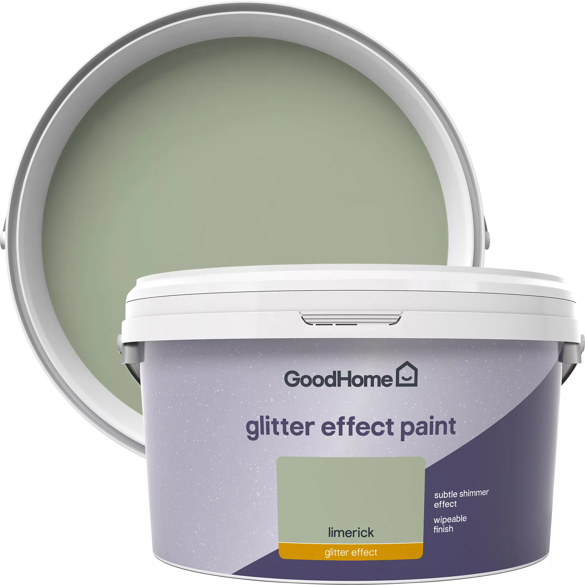 GoodHome Feature Walls Limerick Glitter Effect Emulsion Paint, 2L 3 GoodHome Feature Walls Limerick Glitter Effect Emulsion Paint, 2L
