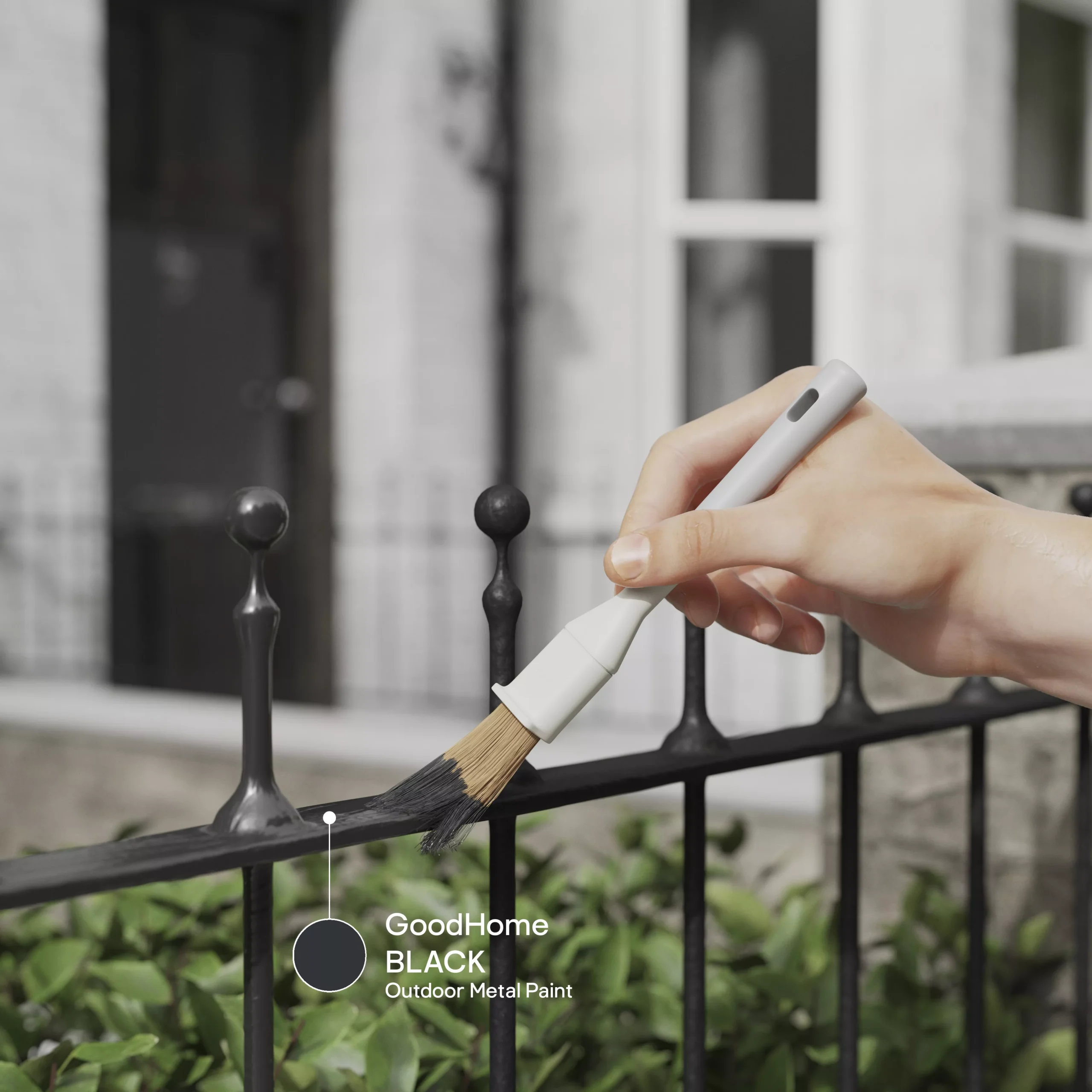 GoodHome Outdoor Black Satinwood Exterior Metal Paint, 2.5L Tin 8 GoodHome Outdoor Black Satinwood Exterior Metal Paint, 2.5L Tin - Image 6