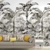 GoodHome Turman Black & White Tropical Matt Mural 2 GoodHome Turman Black & White Tropical Matt Mural -Hammerite Store goodhome turman black white tropical matt mural5059340411095 01i