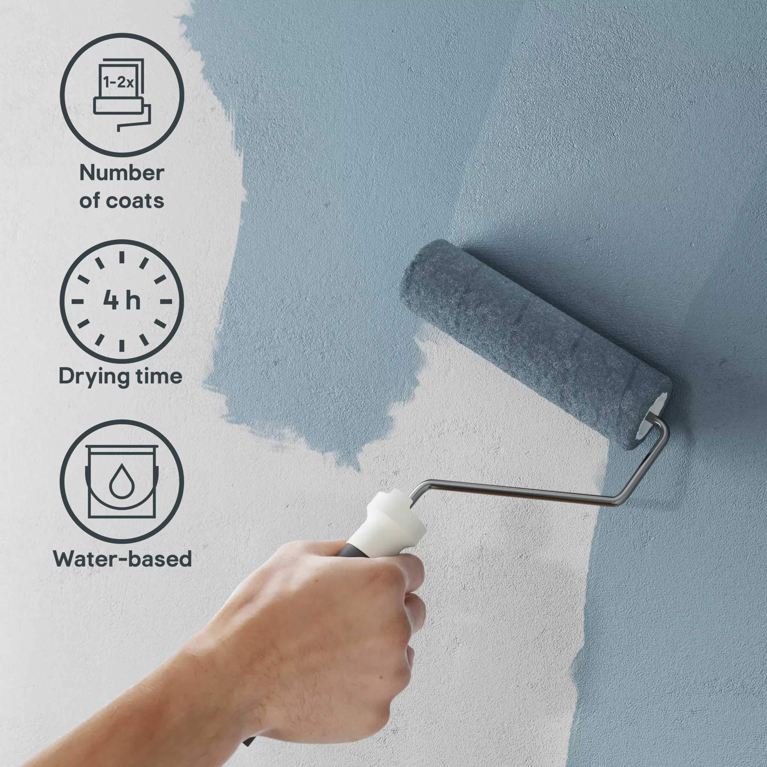 GoodHome Ultra Cover Monaco Matt Emulsion Paint, 2.5L 7 GoodHome Ultra Cover Monaco Matt Emulsion Paint, 2.5L - Image 5