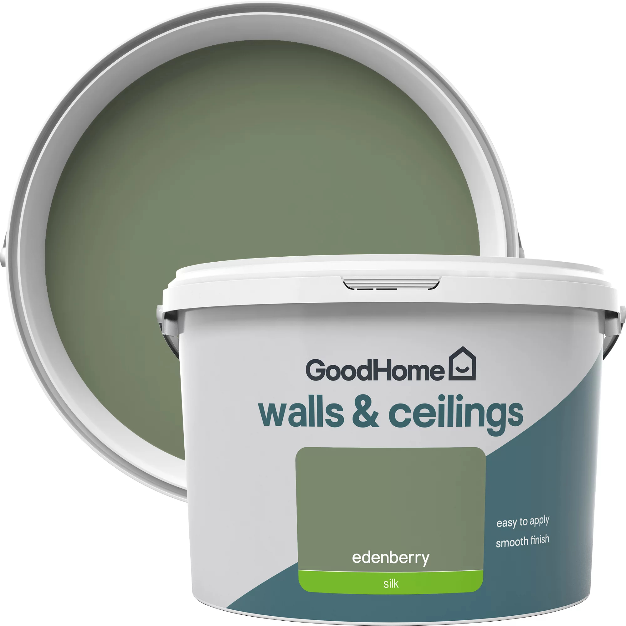 GoodHome Walls & Ceilings Edenberry Silk Emulsion Paint, 2.5L 3 GoodHome Walls & Ceilings Edenberry Silk Emulsion Paint, 2.5L