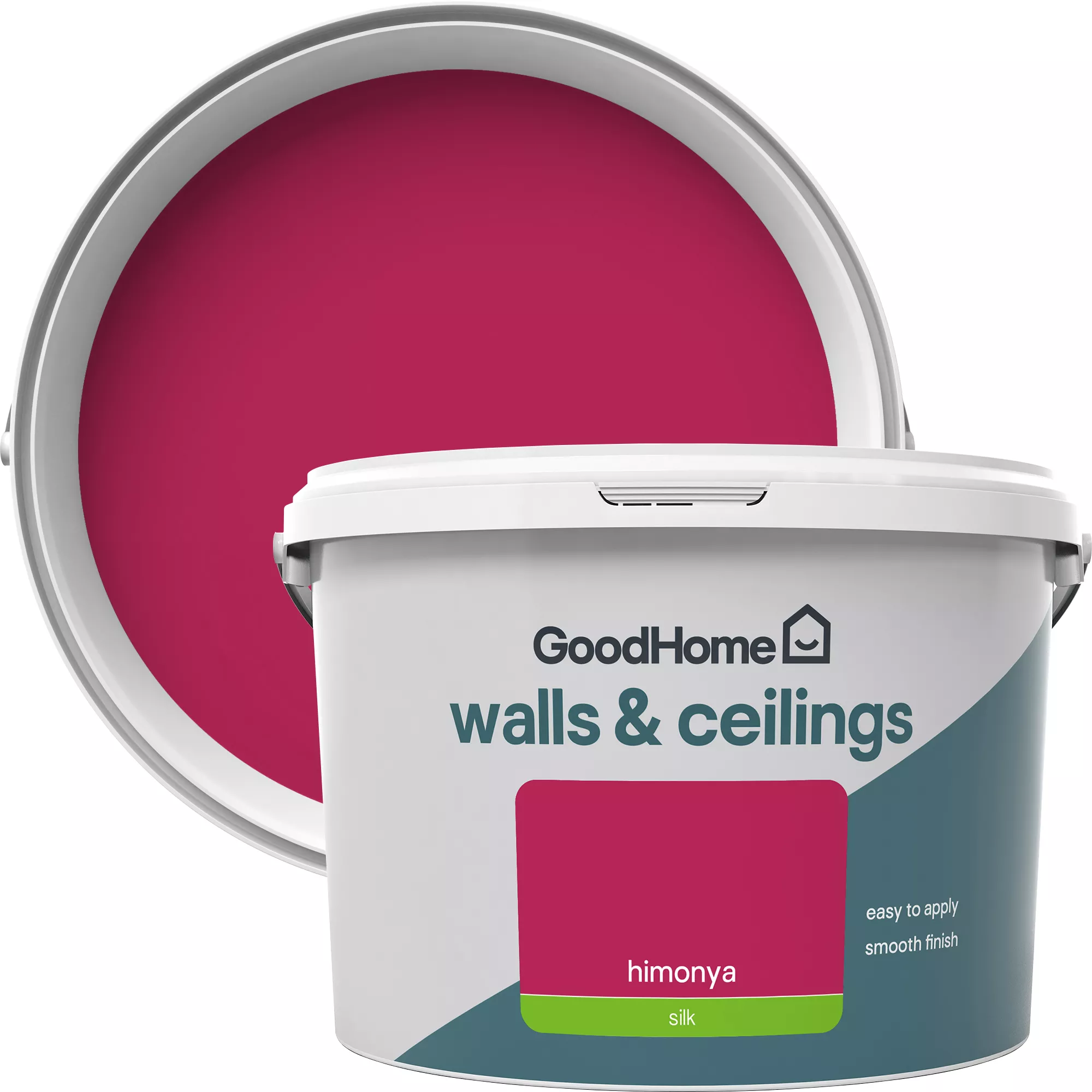 GoodHome Walls & Ceilings Himonya Silk Emulsion Paint, 2.5L 3 GoodHome Walls & Ceilings Himonya Silk Emulsion Paint, 2.5L