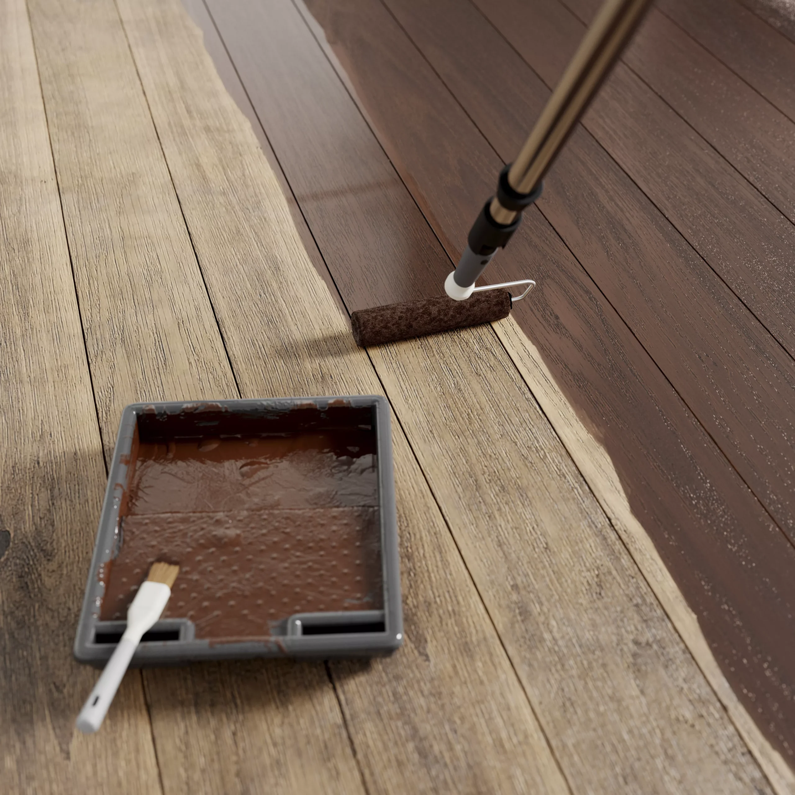 GoodHome Walnut Satin Floor Wood Varnish, 2.5L 7 GoodHome Walnut Satin Floor Wood Varnish, 2.5L - Image 5