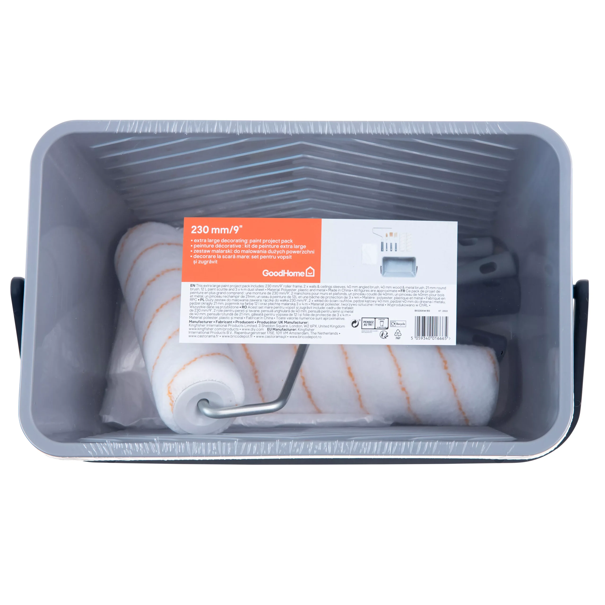 GoodHome Woven Polyester Medium Pile Decorating Set, 8 Pieces 5 GoodHome Woven Polyester Medium Pile Decorating Set, 8 Pieces - Image 3