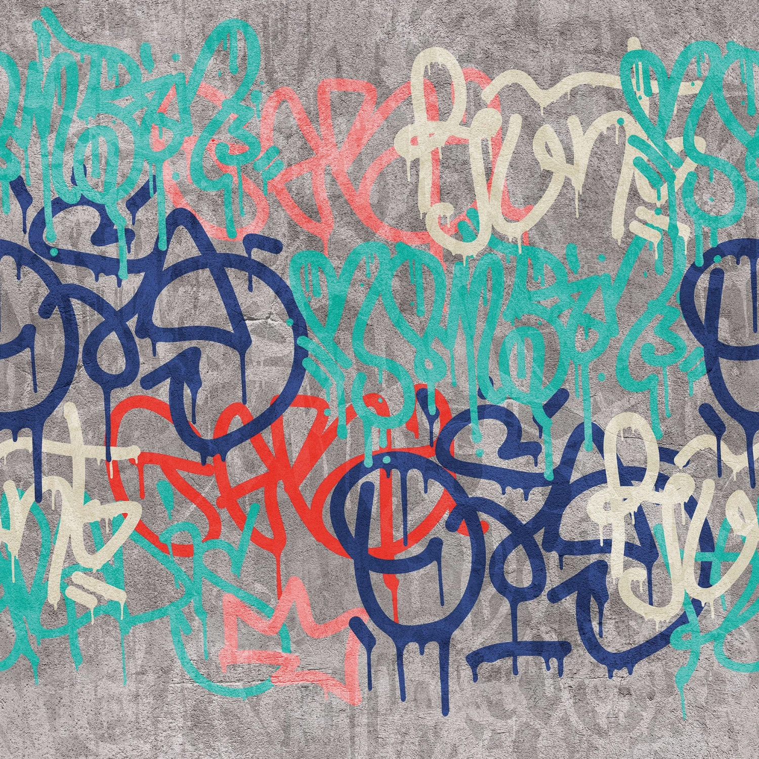 Grandeco Grey Grafitti Concrete Effect Matt Mural 3 Grandeco Grey Grafitti Concrete Effect Matt Mural