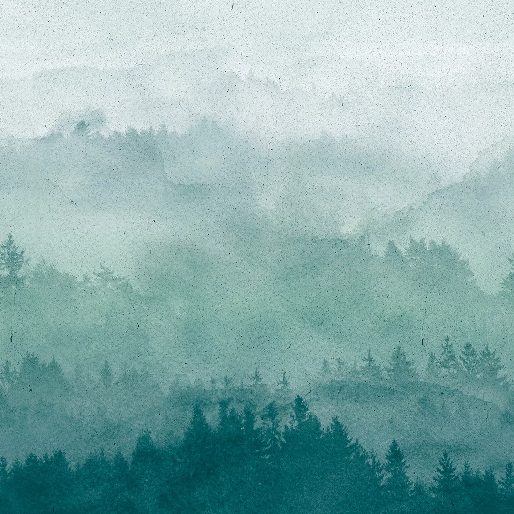 Grandeco Teal Landscape Matt Mural 3 Grandeco Teal Landscape Matt Mural