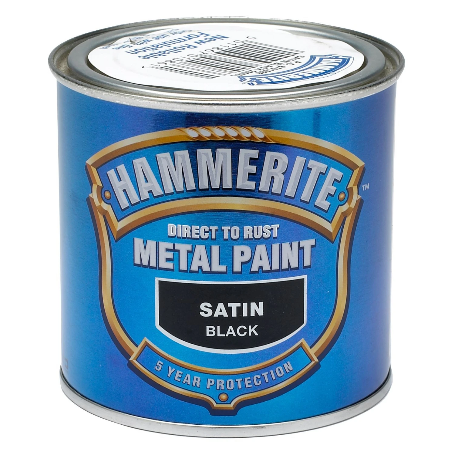 Hammerite Black Satinwood Metal Paint, 250ml 4 Hammerite Black Satinwood Metal Paint, 250ml - Image 2