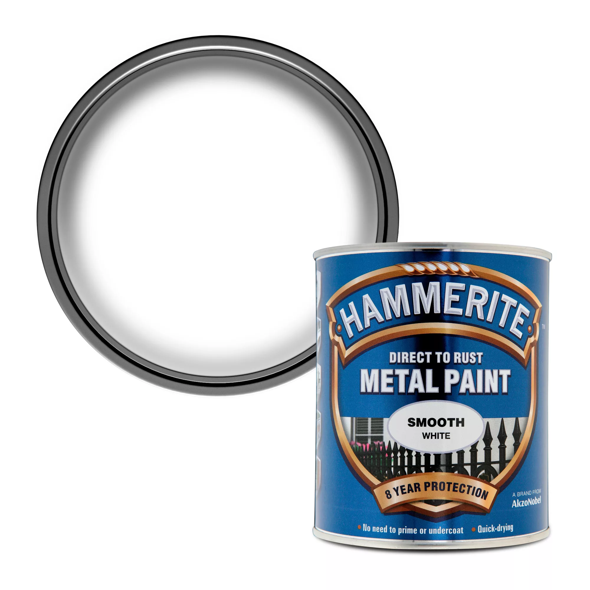 Hammerite White Gloss Metal Paint, 750ml 3 Hammerite White Gloss Metal Paint, 750ml