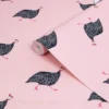 Joules Blush Pink Guinea Fowl Smooth Wallpaper