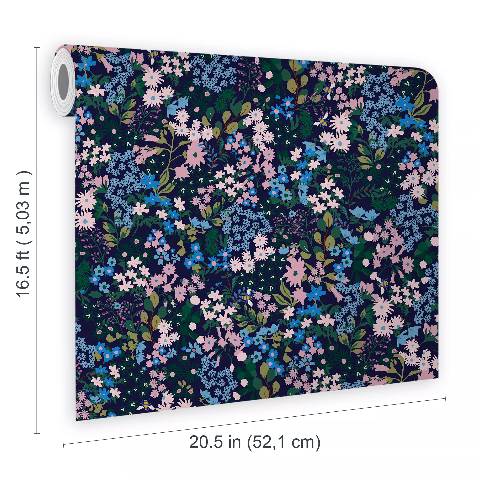 Joules Gilmorton Blue Ditsy Garden Floral Smooth Wallpaper 8 Joules Gilmorton Blue Ditsy Garden Floral Smooth Wallpaper - Image 6