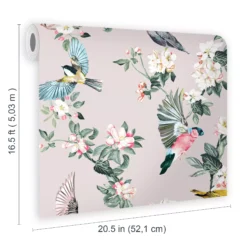 Joules Multicolour Garden Birds Smooth Wallpaper 15 Joules Multicolour Garden Birds Smooth Wallpaper -Hammerite Store joules multicolour garden birds smooth wallpaper5011583526660 02t bq