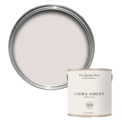 Laura Ashley Amethyst White Matt Emulsion Paint, 2.5L