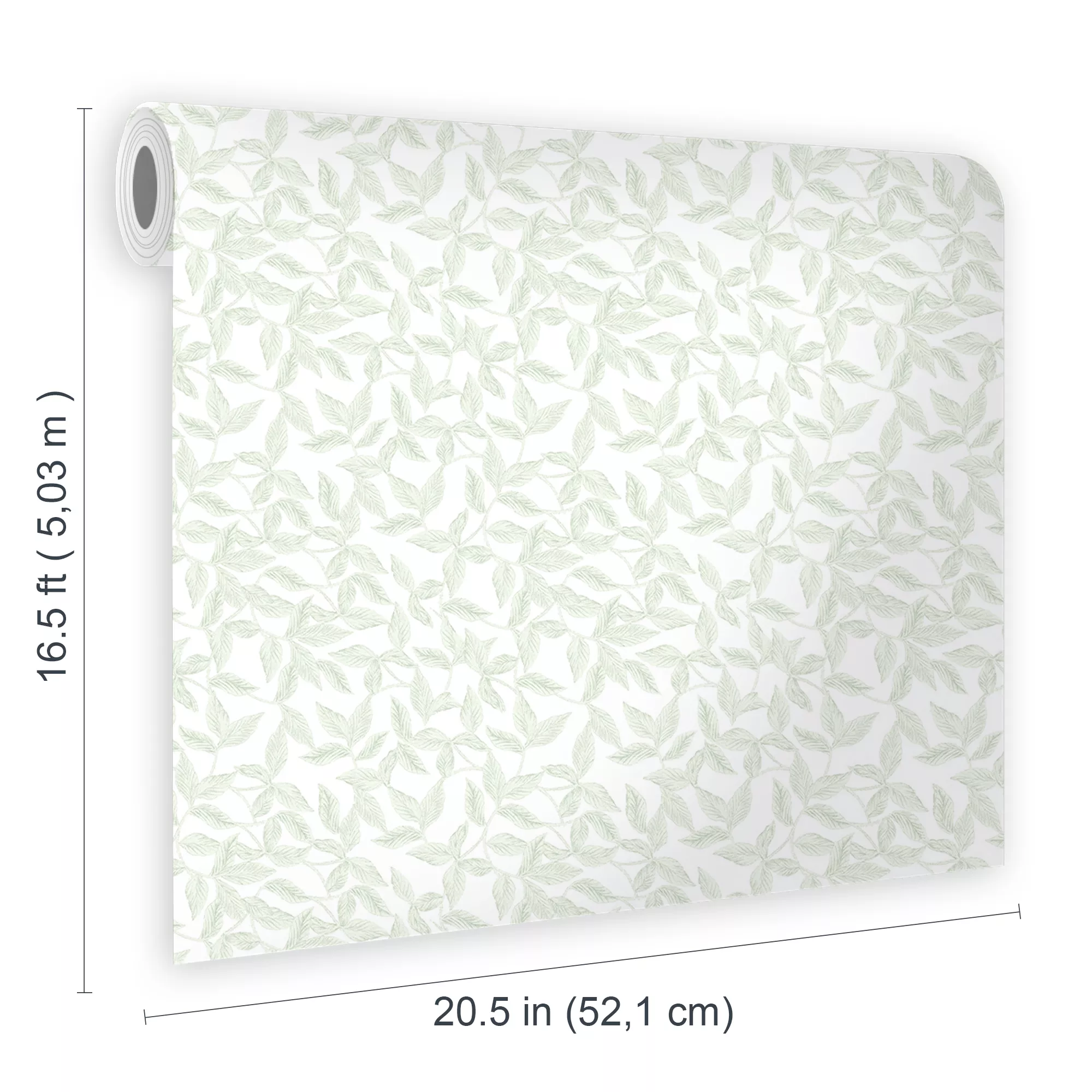 Laura Ashley Erwood Eau De Nil Leaves Smooth Wallpaper 8 Laura Ashley Erwood Eau De Nil Leaves Smooth Wallpaper - Image 6