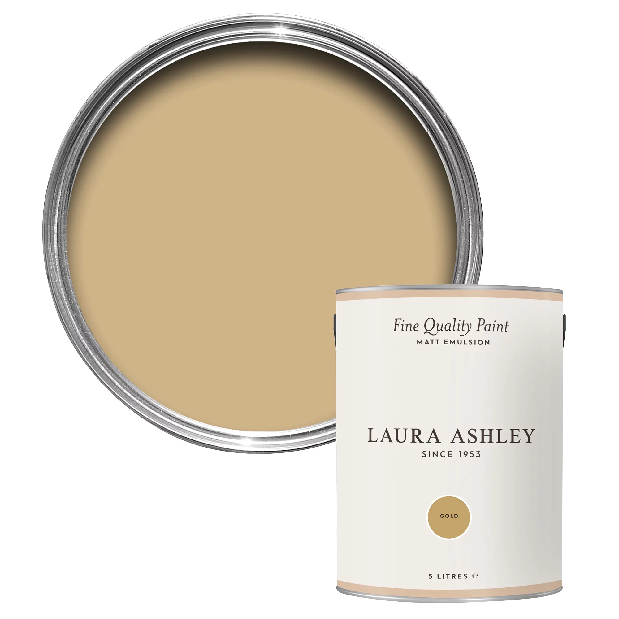 Laura Ashley Gold Matt Emulsion Paint, 5L 3 Laura Ashley Gold Matt Emulsion Paint, 5L