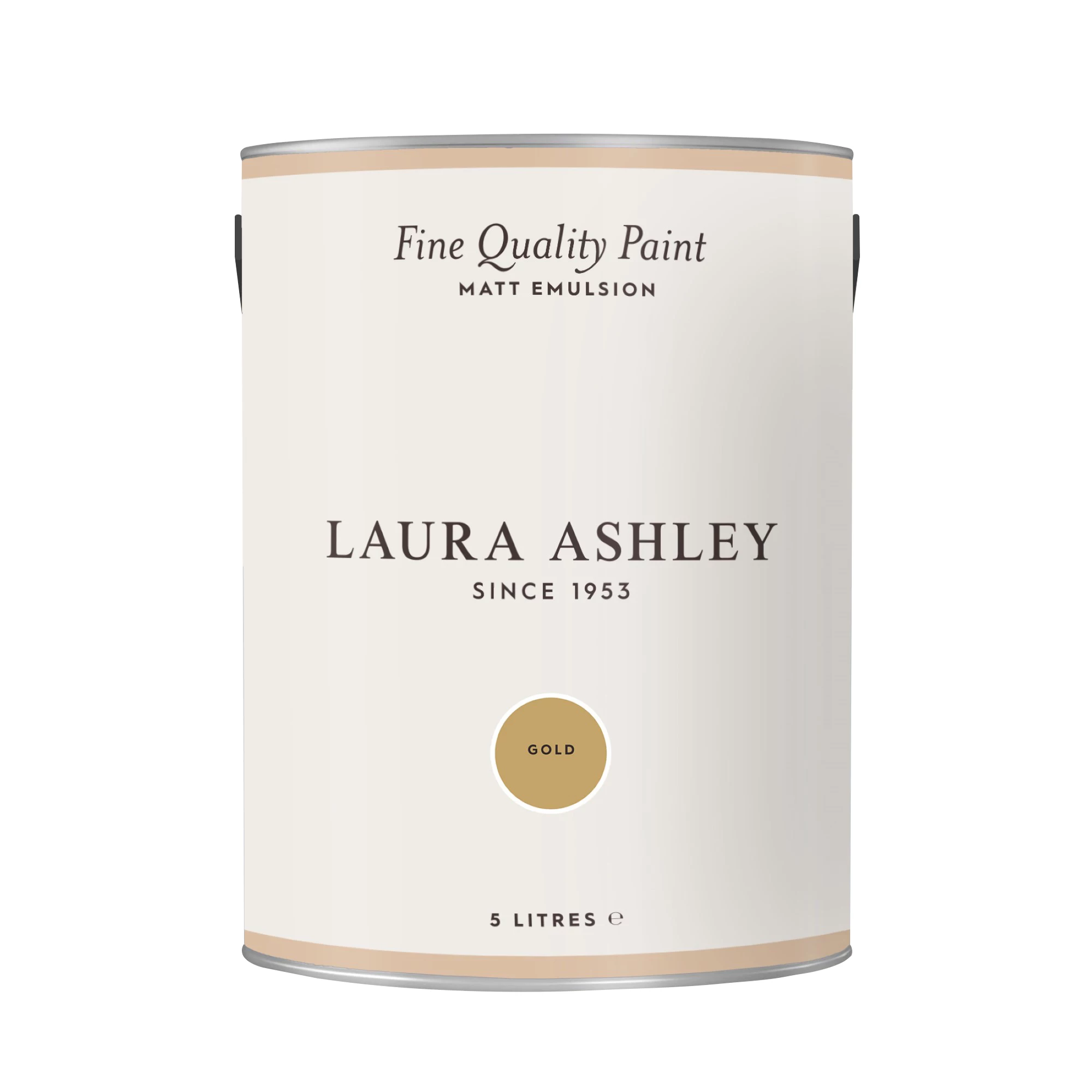 Laura Ashley Gold Matt Emulsion Paint, 5L 4 Laura Ashley Gold Matt Emulsion Paint, 5L - Image 2