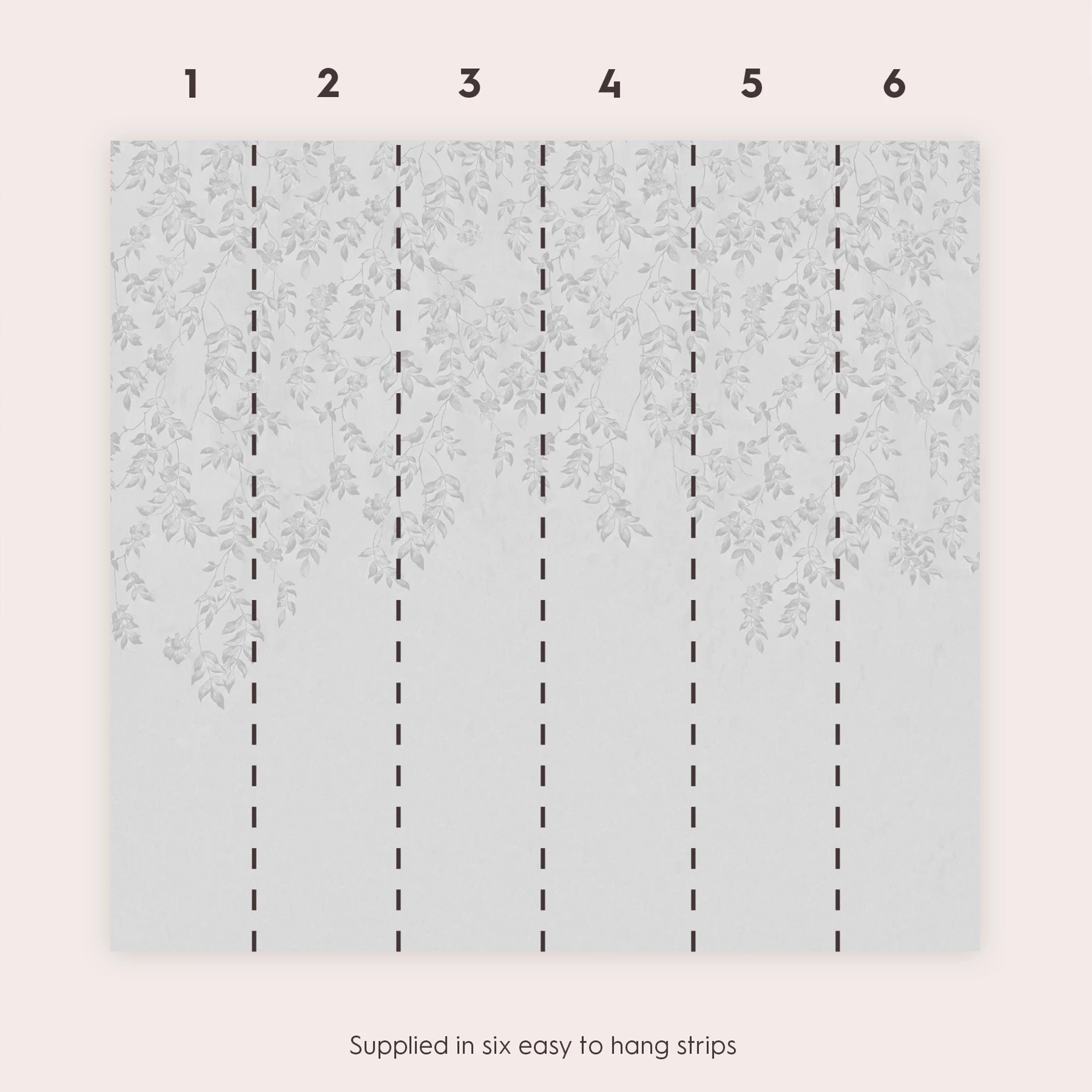 Laura Ashley Lockwood Grey Leaves Smooth Wallpaper 6 Laura Ashley Lockwood Grey Leaves Smooth Wallpaper - Image 4